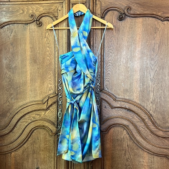 Belle by Badgley Mischka Lexi Halter Dress - Picture 7 of 14